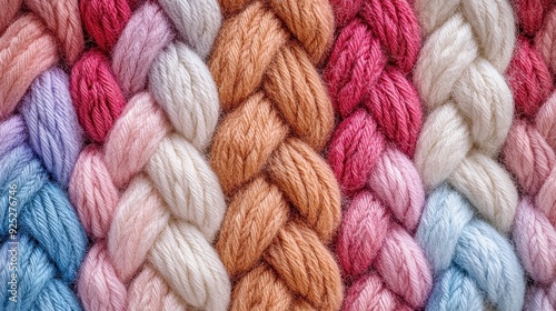 Cozy knitted texture pattern in pastel colors for warm and inviting designs