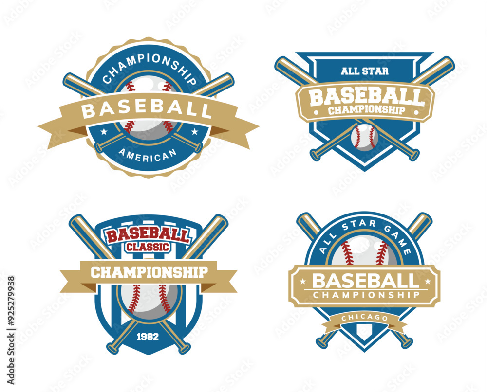 Obraz premium baseball logo design