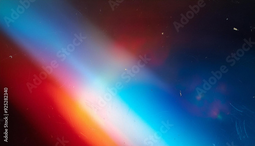 Abstract Light Streaks. Vibrant Red Blue Gradient with Subtle Rainbow Glare on Textured Surface, Dynamic Energy Fluidity of Motion in a Digital Dreamscape. Patriotic Banner Wallpaper USA Flag Election