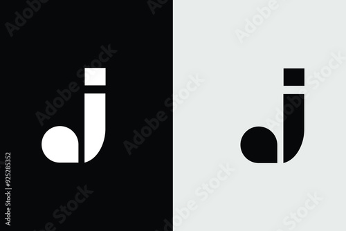 abstract letter J for business of luxury and beauty, letter j modern logo