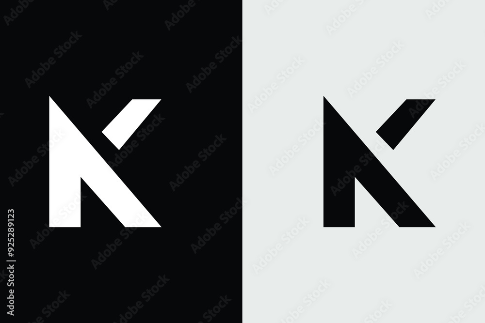 Modern abstract letter K KN Creative logo design, Letter K logo icon abstract arrow design template for business of corporate Modern abstract letter K KN Creative logo design, Letter K logo icon abstract arrow design template for business of corporate