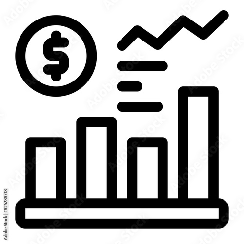 Business chart icon