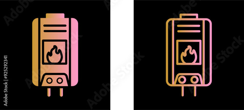 Water Heater Vector Icon