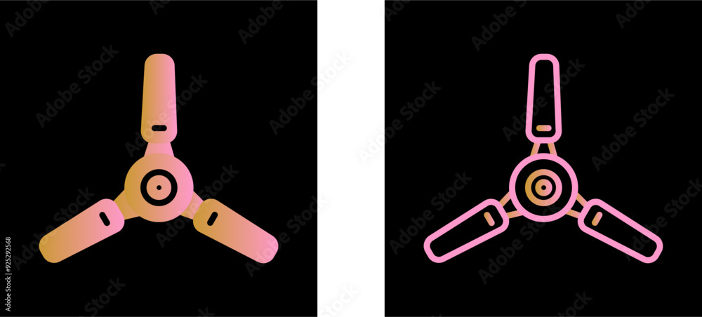 Electric Fan Vector Icon Electric Fan Vector Icon
