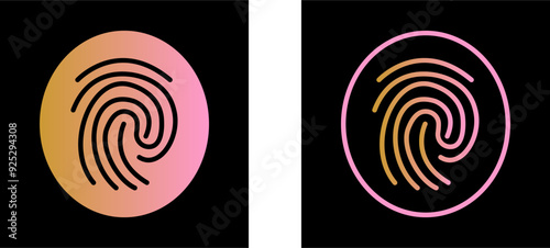 Fingerprint Vector Icon