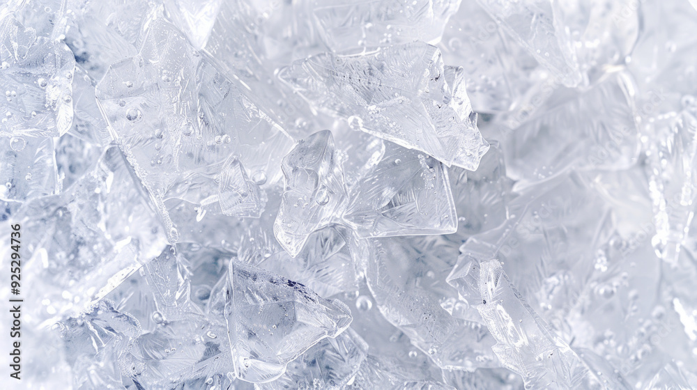 Close-up of ice crystals with visible texture and bubbles, creating a cool and refreshing visual. Concept of cold, freshness, ice texture, and chill Close-up of ice crystals with visible texture and bubbles, creating a cool and refreshing visual. Concept of cold, freshness, ice texture, and chill