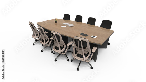 Meeting room conference in transparent png background