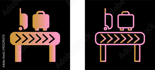 Luggage Carousel Vector Icon
