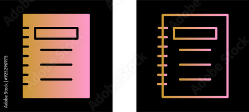 Notepad Vector Icon