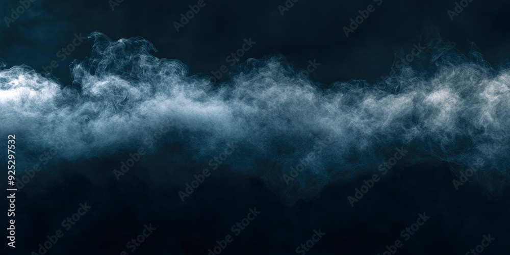 Abstract smoke on a dark background , ai