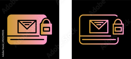 Locked Mail Vector Icon