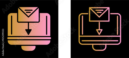Mail Upload Vector Icon