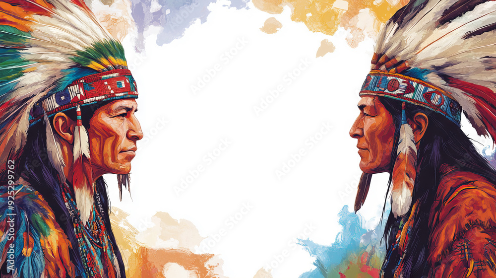 Fototapeta premium Native American Heritage Month graphics