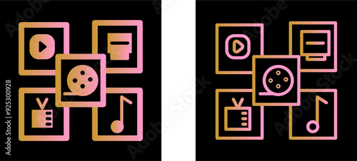 Multimedia Vector Icon