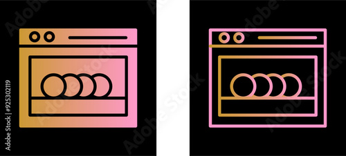 Dishwasher Vector Icon