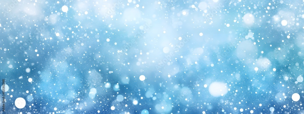 Abstract blue watercolor background with snowflakes and glitter, a Christmas wallpaper design with copy space for text. Abstract blue watercolor background with snowflakes and glitter, a Christmas wallpaper design with copy space for text.