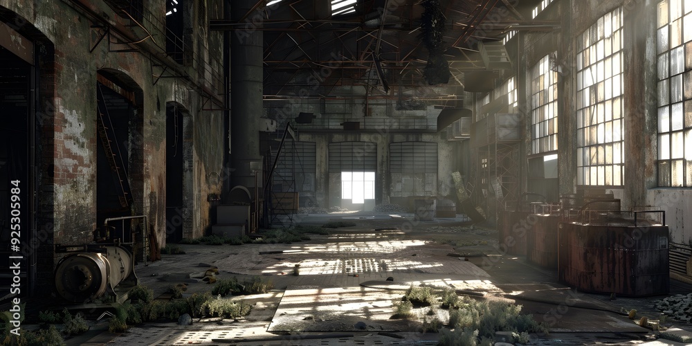 Shadows of Industry Past, Warehouse Wasteland Shadows of Industry Past, Warehouse Wasteland