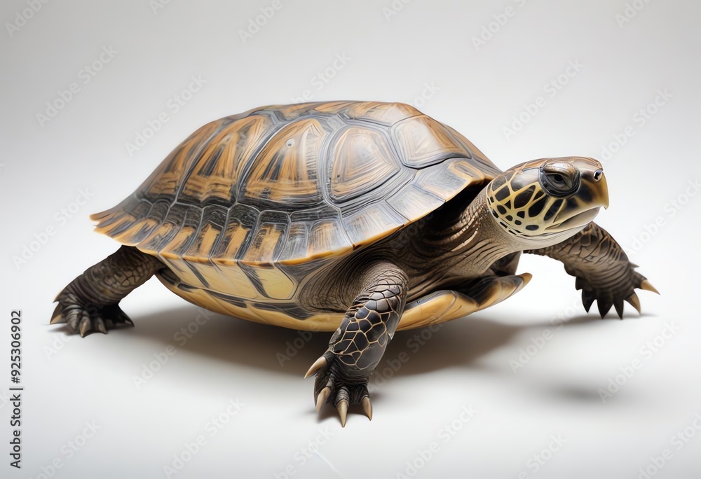 Fototapeta premium turtle on a white background