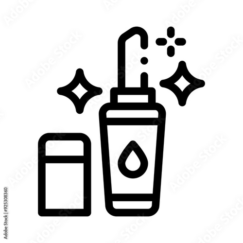lip balm line icon