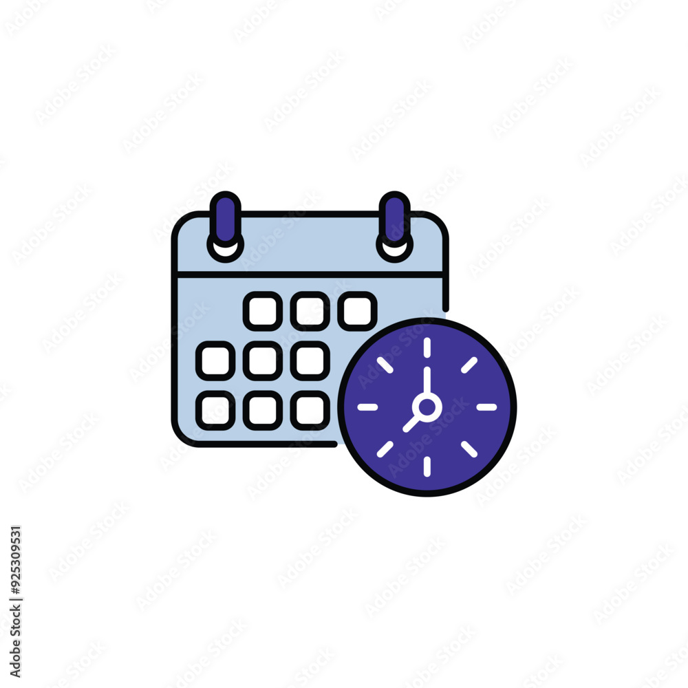 Deadline icon design with white background stock illustration Deadline icon design with white background stock illustration