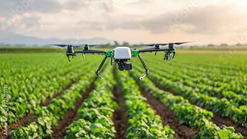 Smart farming with drone automated