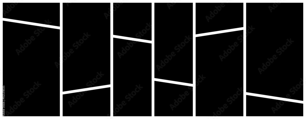 Display for photo collage gallery template layout. moodboard for family, business and people grid collage. black and white vector illustration. Display for photo collage gallery template layout. moodboard for family, business and people grid collage. black and white vector illustration.