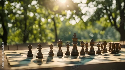 chess game in the park