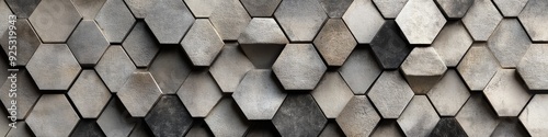 Abstract background with hexagon tiles 