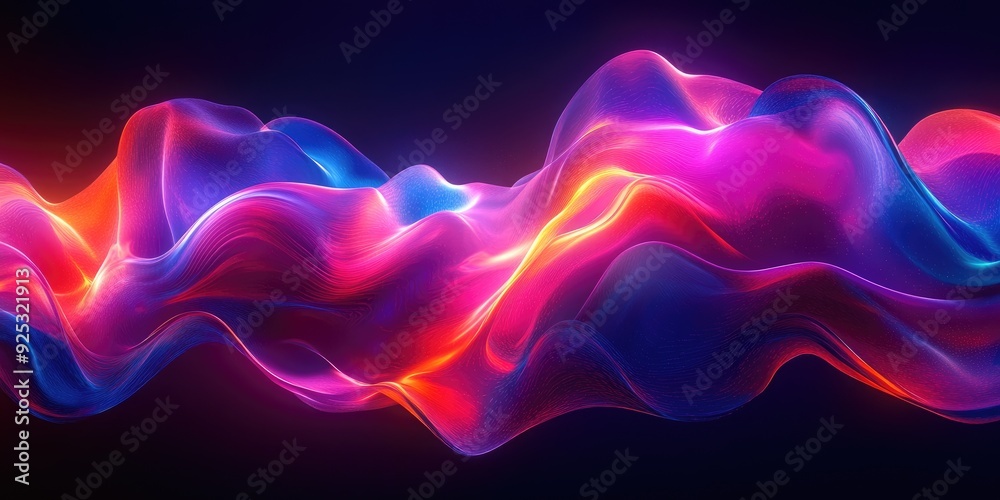 Abstract Wavy Lines with Vibrant Colors Abstract Wavy Lines with Vibrant Colors