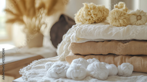 Sustainable textile practices in action, featuring organic cotton and natural dyes