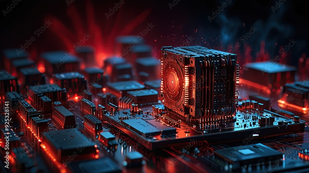 Free Photo Abstract technology circuit design CPU motherboard of a ...