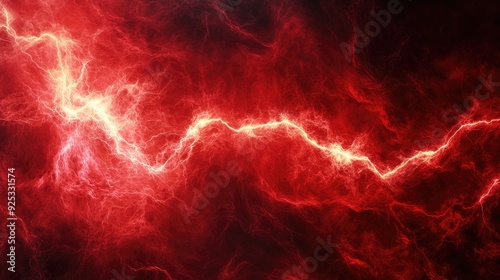 electric texture. red lightning on dark sky background. Thunderbolt Background	