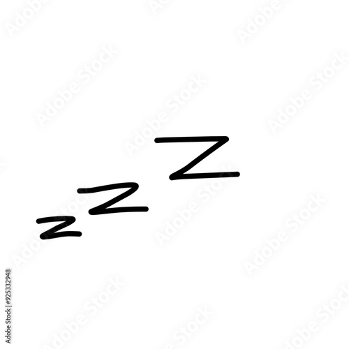 ZZZZ doodle bed sleep snore icon