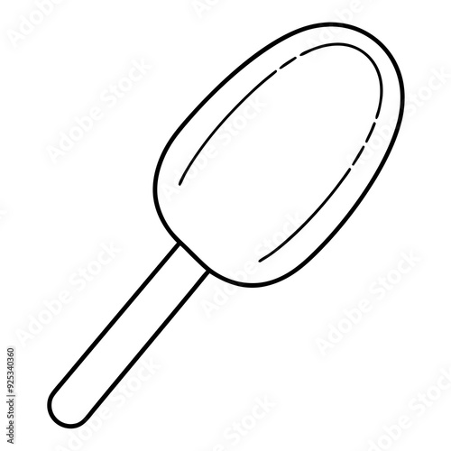 Paletas black vector illustration