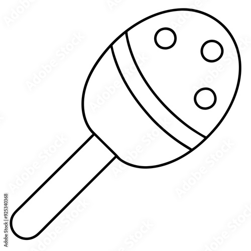 Paletas black vector illustration