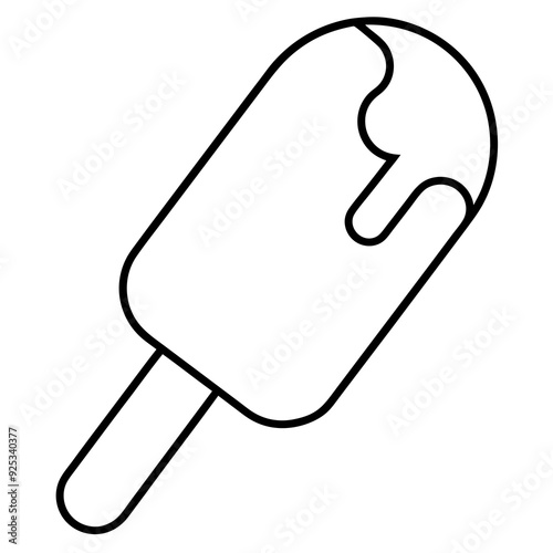 Paletas black vector illustration