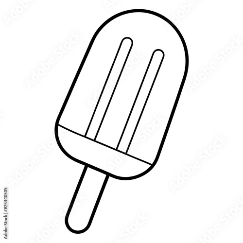 Paletas black vector illustration