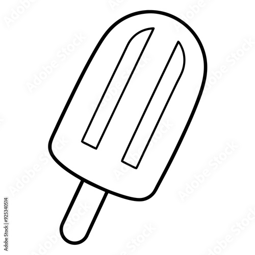 Paletas black vector illustration