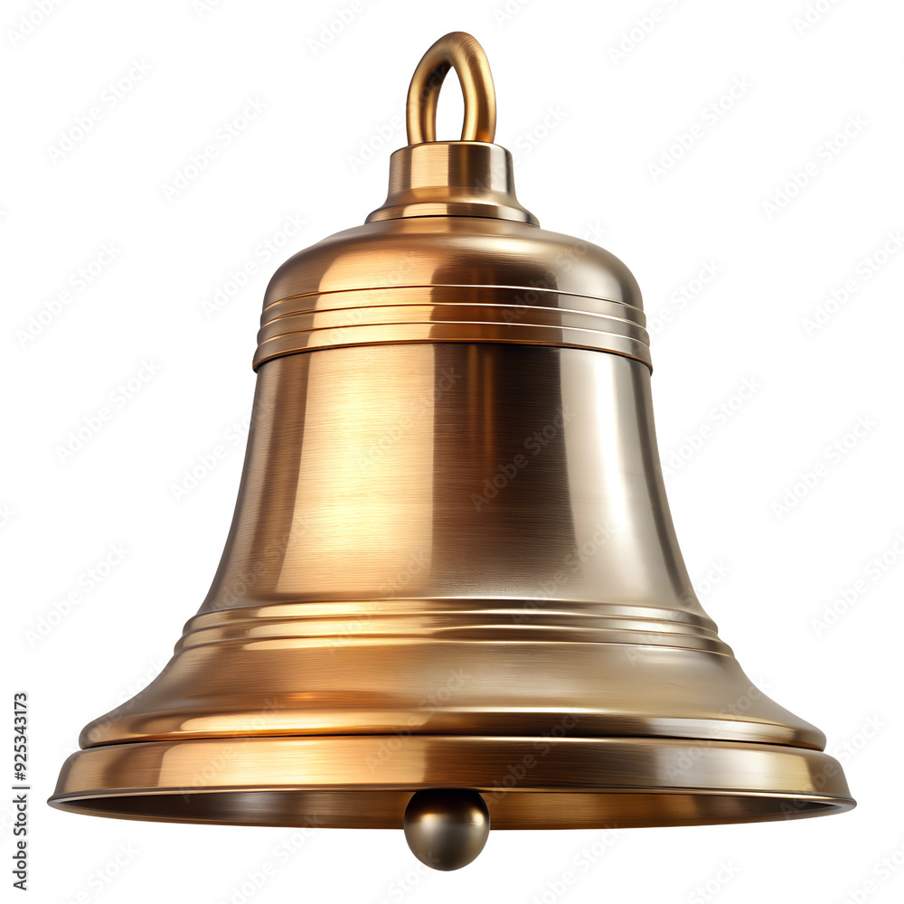 PNG gold school bell isolated transparent PNG gold school bell isolated transparent