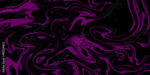 Liquify Swirl black and pink Color Art Abstract Pattern black and pink marble texture and background for design.  Acrylic painting with colorful shiny gradient Design Projects and Text 