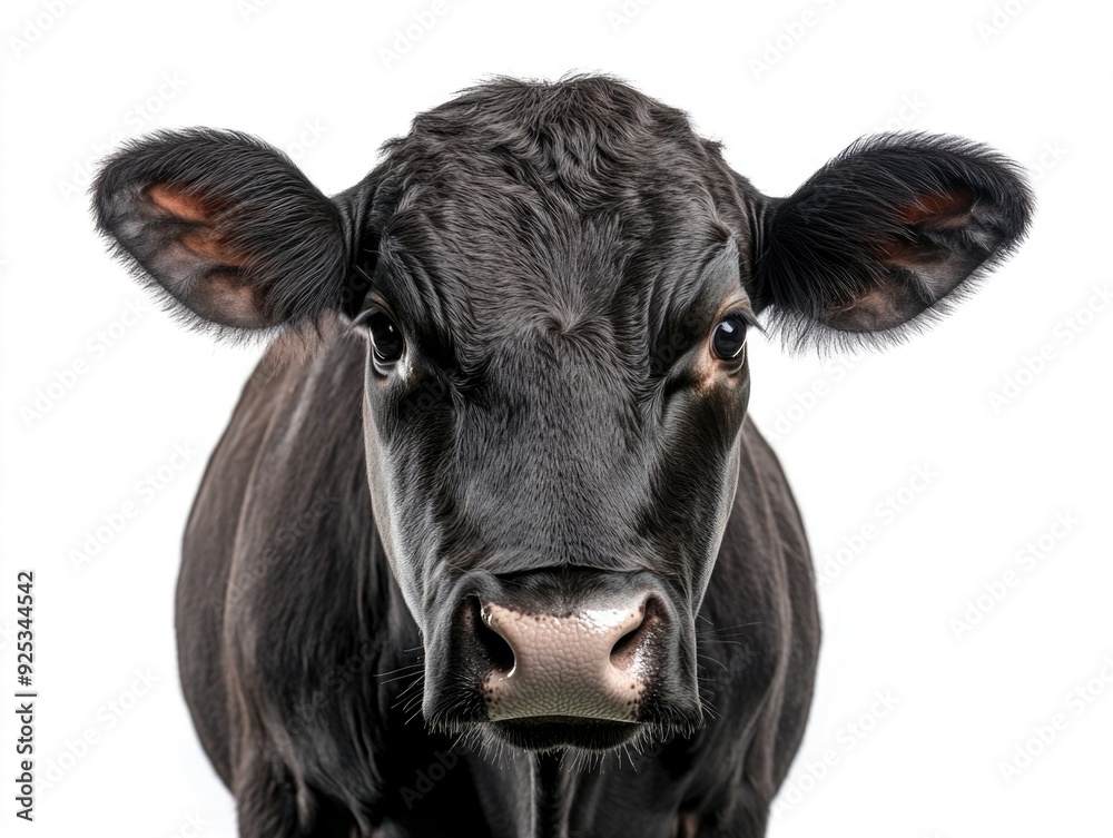Close-up of a Black and White Cow with a Bell Close-up of a Black and White Cow with a Bell