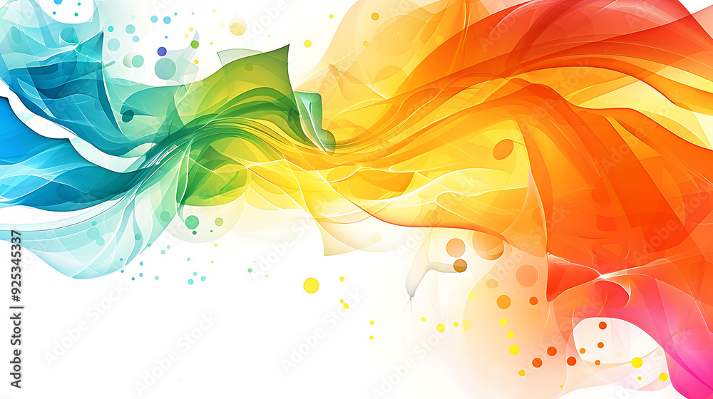 Colorful elements on white background. 3d render Colorful elements on white background. 3d render