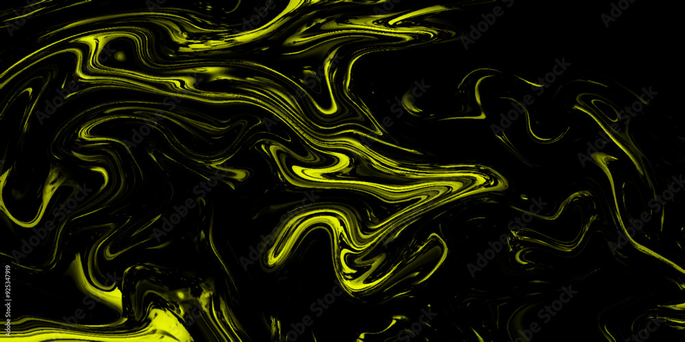 Obraz premium Marble texture wall surface black green ink pattern graphic background granite abstract light elegant . Acrylic painting with colorful shiny gradient Design Projects and Text 