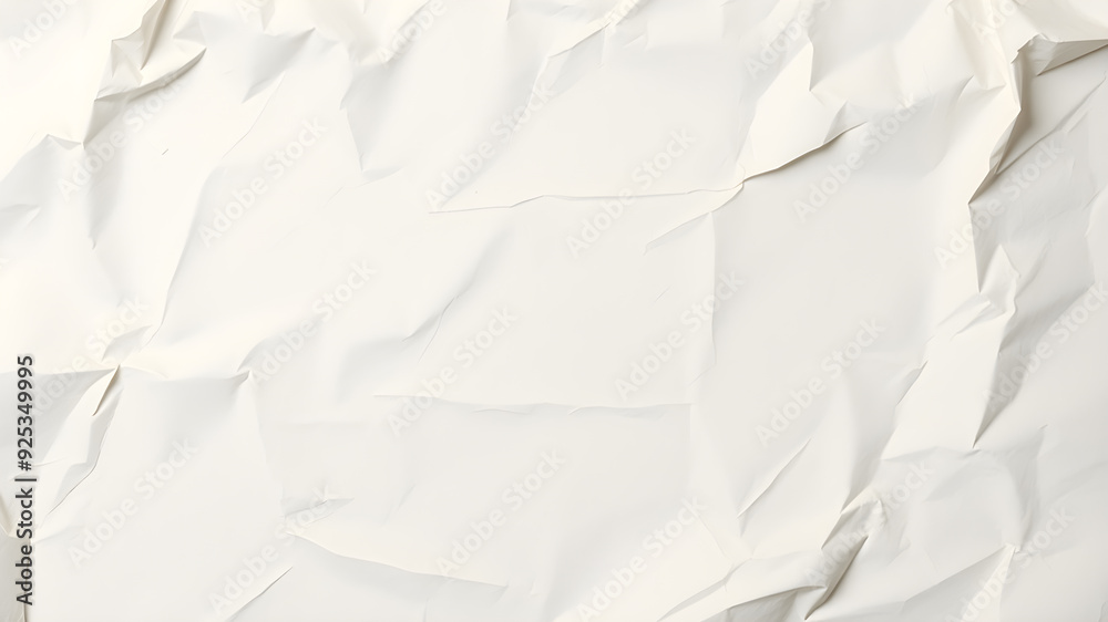 Fototapeta premium Soft Crumpled Paper Background with Space for Text. Generative AI