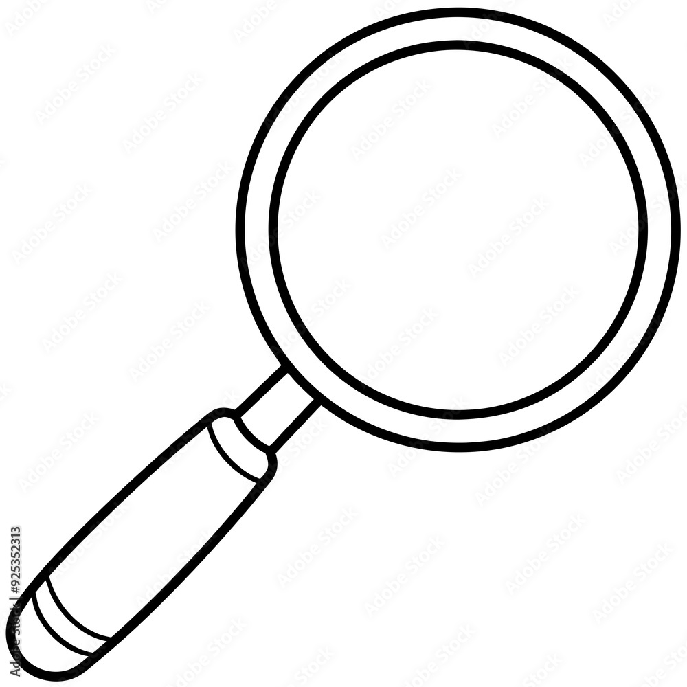 Magnifier art vector illustration Magnifier art vector illustration