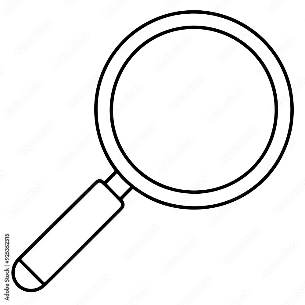 Magnifier art vector illustration Magnifier art vector illustration