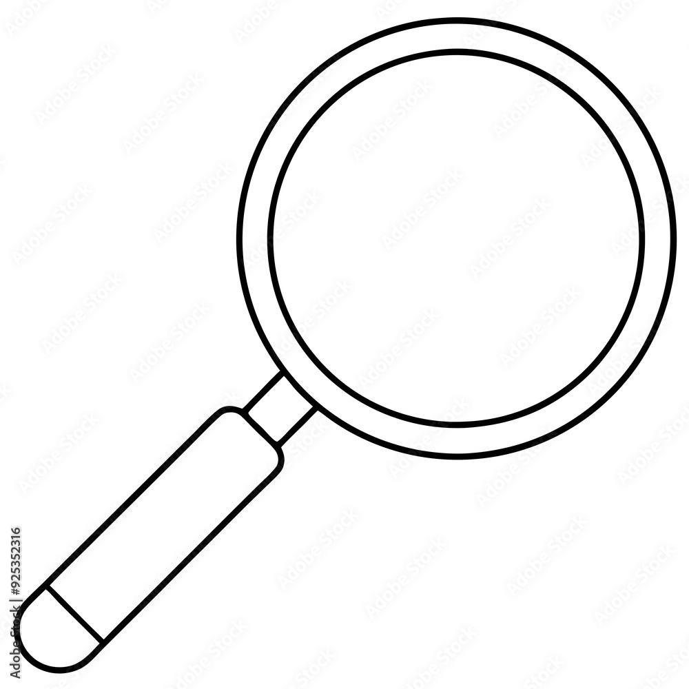 Magnifier art vector illustration Magnifier art vector illustration