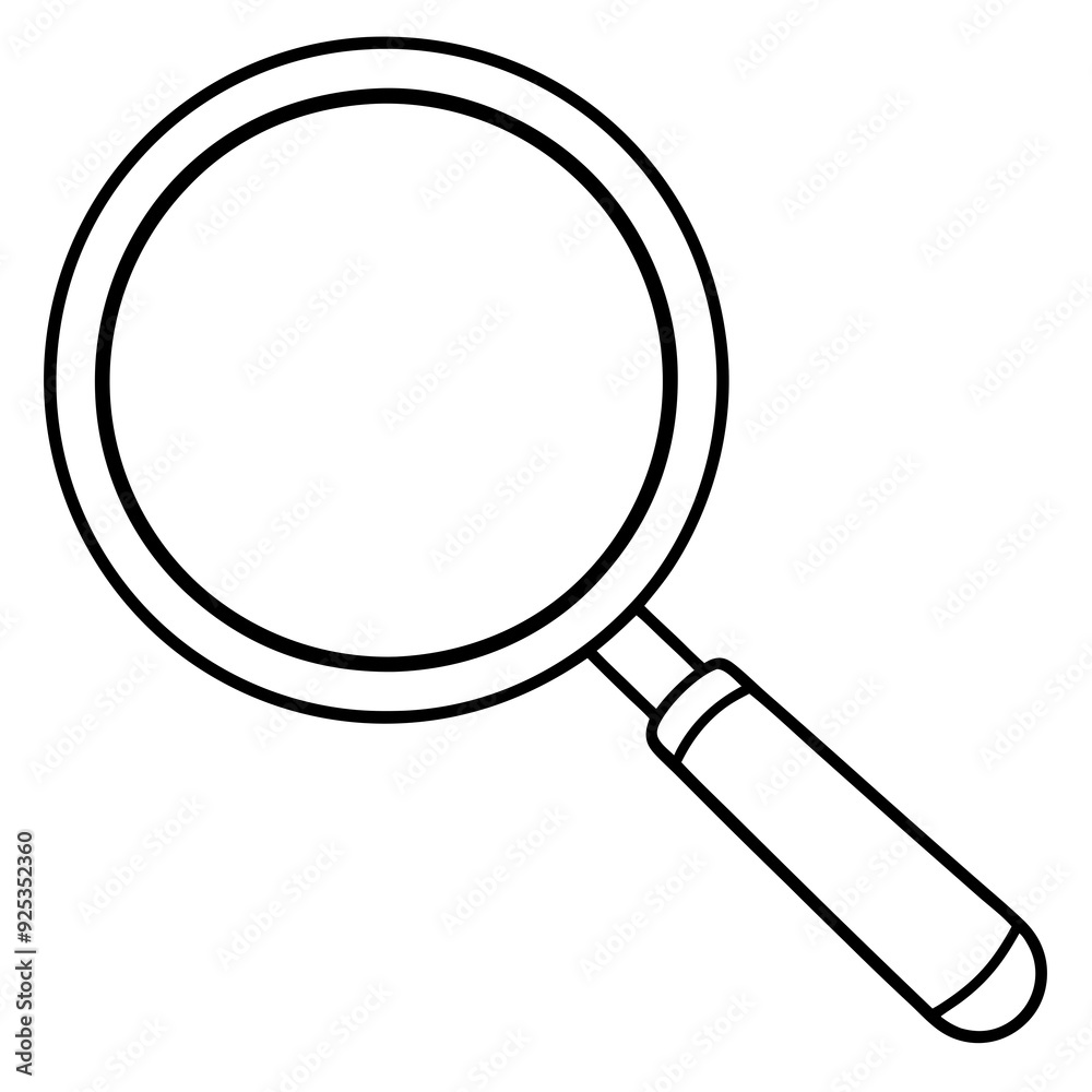 Magnifier art vector illustration Magnifier art vector illustration