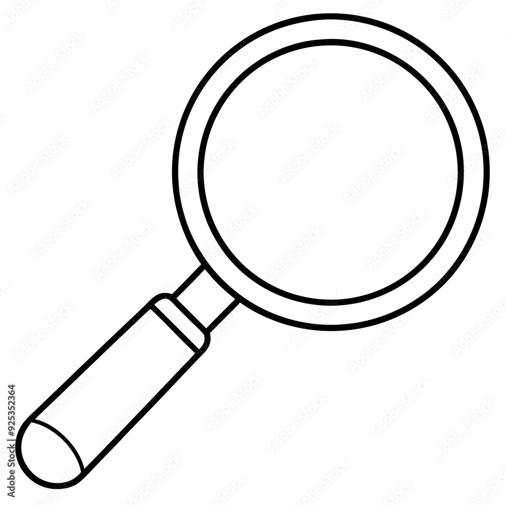 Magnifier art vector illustration Magnifier art vector illustration