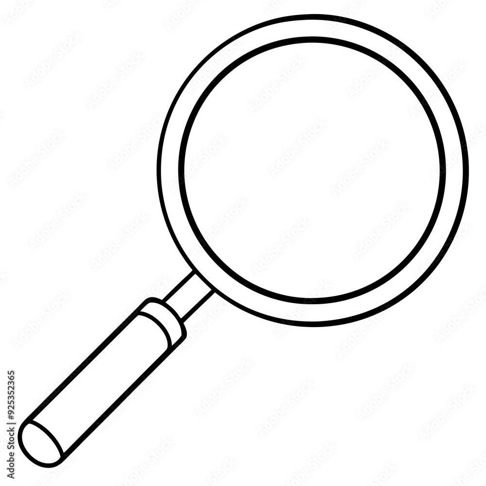 Magnifier art vector illustration Magnifier art vector illustration